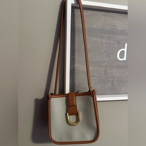 Antik Kraft Light Khaki Crossbody Bag! NWOT